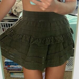 Army green Aerie Skirt